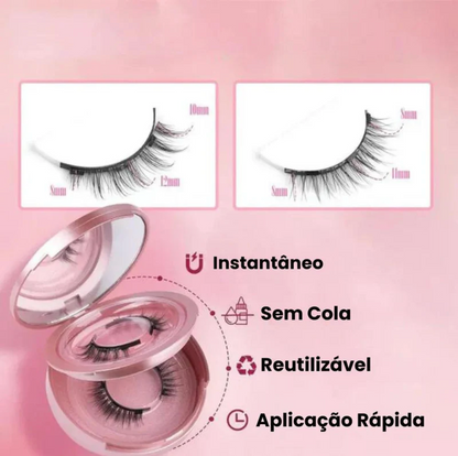 Cílios magnéticos | Reutilizável + Aplicador oferta